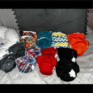 All in one Little Joey cloth diapers.